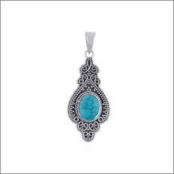 Oval qaşlı orijinal gümüş kulon